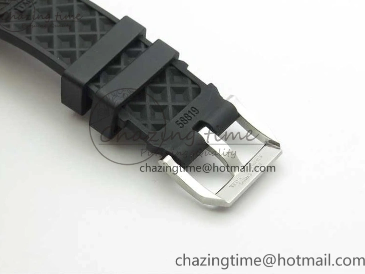 MIROTIME 0305 Aquatimer Chrono IW376702 SS BLS 1:1 Best Edition Black Dial on Black Rubber Strap A WellDesigned 7105